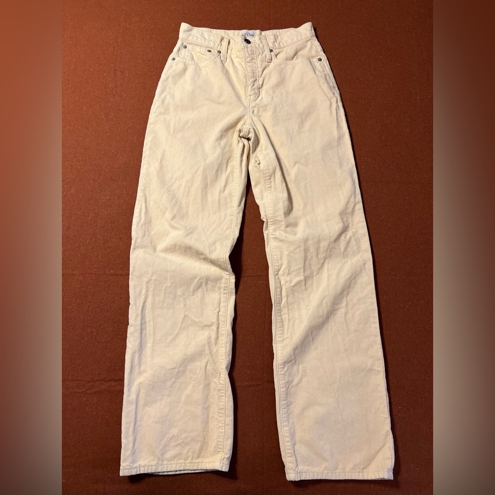 J. Crew High Rise 90's Wide Leg Corduroy Pants